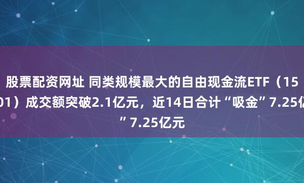 股票配资网址 同类规模最大的自由现金流ETF（159201）成交额突破2.1亿元，近14日合计“吸金”7.25亿元